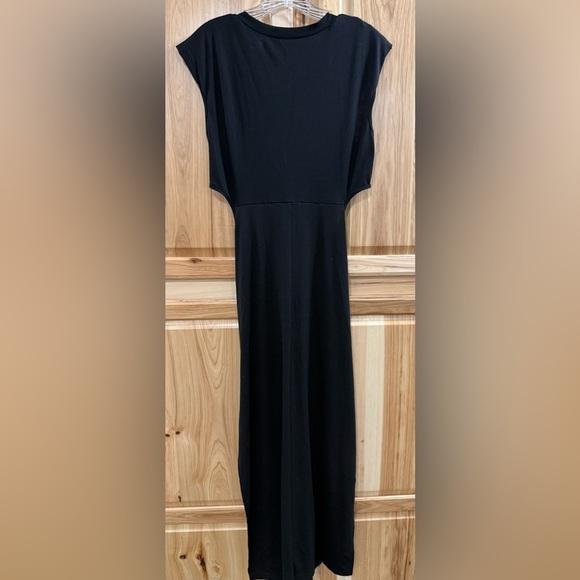 Cupshe Black Maxi Feminine Cut Out Dress Stretch Chic Elegant - Picture 9 of 16